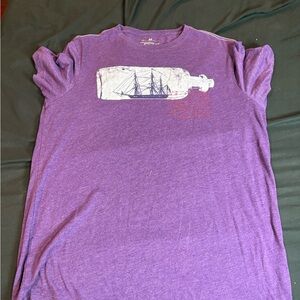 Banana Republic Purple Ship Graphic Tee
